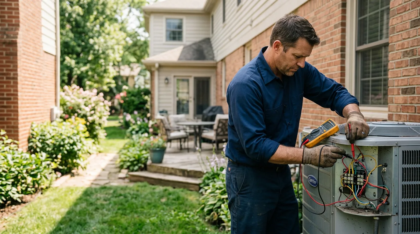 HVAC technician working near Gaithersburg, MD